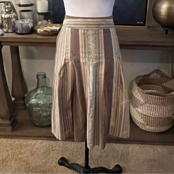 2/$30 Talbots Pretty Striped Skirt size 6 - Picture 3 of 7